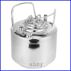 01 02 015 Beverage Keg 6L Mini Stainless Steel Keg Beer Barrel For Homebrewing