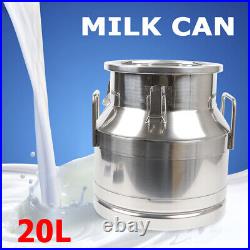 12L-60L Stainless Steel Milk Can Food Beverage Barrel Storage Bucket Container