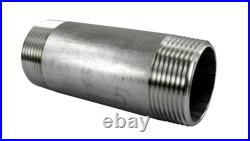 1-1/4 Barrel Nipple, Stainless Steel Pipe Fittings NPT SCH 40 SS SUS304
