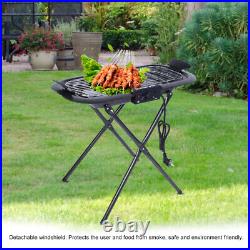 2000W Foldable Electric Barbecue Grill Carbon Grill BBQ Camping Panic Tool