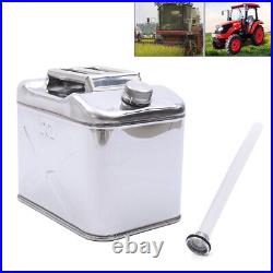 20L Stainless Steel Jerry Can Fuel Petrol Diesel Oil Container Tank Barrel Hose