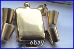 24K Gold Plated Engraved Love Hip Flask Stainless Steel? Etal 6oz Gift Box