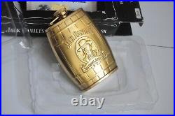 24K Gold Plated Hip Flask Jack Daniels Stainless Steel? Etal 6oz Gift