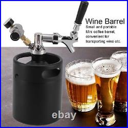 2L Stainless Steel Beer Mini Keg Portable Wine Dispenser Kit Brew Beer Barrel