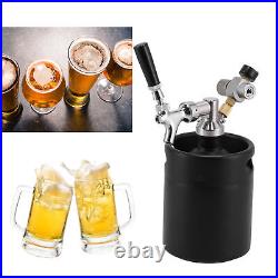 2L Stainless Steel Wine Barrel Mini Automatic Beer Container Home Wine Dispenser