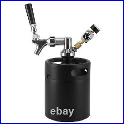 2L Wine Barrel Mini Automatic Beer Container Wine Dispenser Stainless Steel