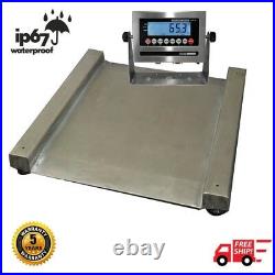 2,000 lb Stainless Steel Barrel Scale Wash Down 28 x 28 Drum Scale NTEP