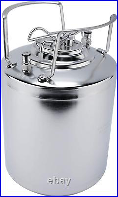 2.65 Gallon (10 L) Mini Beer Barrel 304 Stainless Steel Homebrew Keg with Ball L