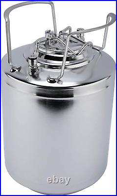 2.65 Gallon (10 L) Mini Beer Barrel 304 Stainless Steel Homebrew Keg with Ball L