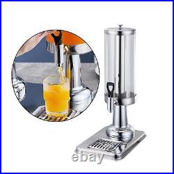 3L Beverage Dispenser Ice Cylinder Stainless Steel Faucet for Picnic Sangria