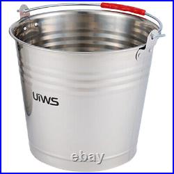 3 Count Stainless Steel Bucket Multipurpose Milk Metal Dairy Barrel