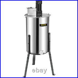 3 Frame Electric Honey Extractor 2 Clear Lids Food Grade 24 Barrel Height