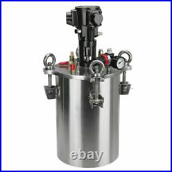 4L Stainless Steel Pneumatic Stirring Pressure Barrel Dispensing Storage Bucket