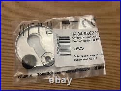 50x Stainless Steel Escutcheon Plates Euro Cylinder Profile Key Hole Cover 50mm