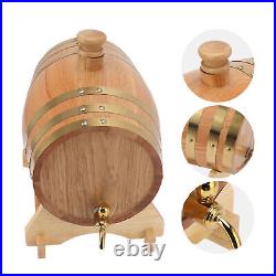 5L Oak Wine Barrel With Stand Bung And Spigot Eco Friendly Wine Whiskey Barrel