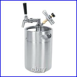 5L Stainless Steel Beer Keg Beer Barrel For Home And Bar Craft And Draft Beer