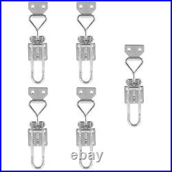 5 pcs Box Lock Clasp Stainless Steel Hasp Lock Metal Hasp Lock