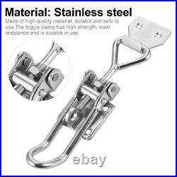 5 pcs Stainless Steel Buckle Lock Metal Hasp Lock Box Lock Clasp Box Lock Buckle