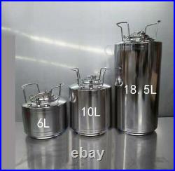 6L/10L/18.5L Portable Stainless Steel Fermenter Barrel Home Brew Wine Beer Keg