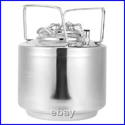 6L Household Mini Stainless Steel Beer Barrel Cola Beverage Keg Beer Brewing ES