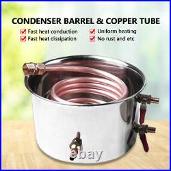 8 Gallon 30L DIY Home Pot Fermenter Barrel Copper Stainless Steel Water Boiler