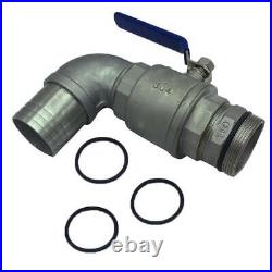 90 Degree Ton Barrel Replacement Outlet Tap 304 Stainless Steel Ball Valve