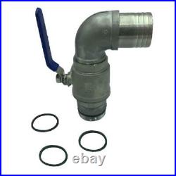 90 degree ball valve barrel adapter 304 stainless steel barrel ball valve for