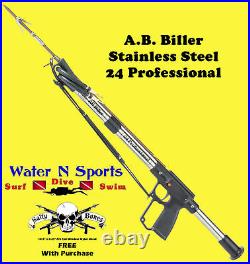 AB Biller Stainless Steel Speargun Spearfish 24 Special Spear A. B. Barrel Scuba