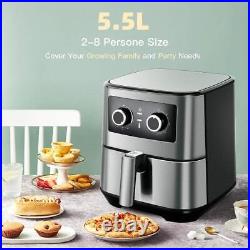 Air Fryer Oven, Uten 5.5L Air Fryers Home Use 1700W With Rapid Air Technology