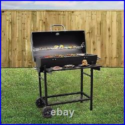 BBQ Barbecue EU-AIRBIN Barrell Vent Charcoal Grill for Outdoors 28 x 14 Black