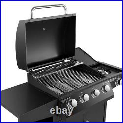 BBQ Grill 4 Stainless Steel burners & Side Burner Festive Dining