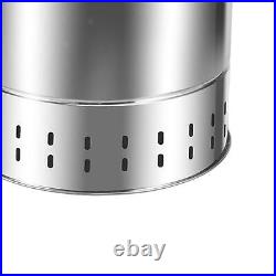 BBQ Grill Bucket Stainless Steel Grill Barrel Sturdy BBQ Charcoal Grill Stovetop