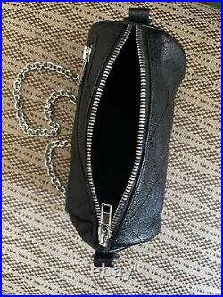 BNWOT McQ Alexander McQueen Small Barrel Shoulder Bag Black Diamond EmbosRRP350