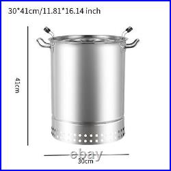 Barbecue Hanging Grill Stainless Steel Barrel for Grilling Garden Backpacking