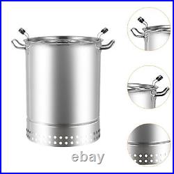 Barbecue Hanging Grill Stainless Steel Barrel for Grilling Garden Backpacking