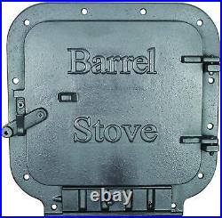 Barrel Stove Kit Cast Iron Legs Door Steel Drum Wood Burner Heater 36 55 Gal