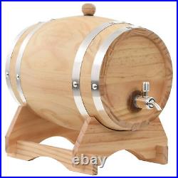 Barrel with Tap Solid Pinewood 12 L C1I7