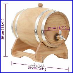 Barrel with Tap Solid Pinewood 12 L D0G2