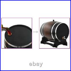 Barrel with Tap Solid Pinewood 35 L E9Y8
