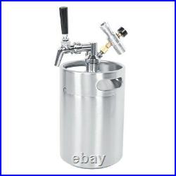 Beer Barrel Pressure Gauge 5L Beer Keg For Home And Bar