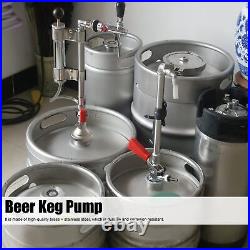 Beer Dispenser Food Grade Stainless Steel Beer Barrel Pump S-Type Beer Faucet