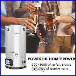 Beer Keg Mash Tank Kettle Home Brew Beer 3000W 25L LCD Touch Stainless Steel
