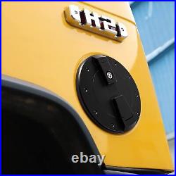 Black Barrel Lock Billet Aluminum Locking Fuel Filler Door for Hummer H2 03-09
