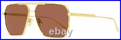 Bottega Veneta Square Sunglasses BV1012S 005 Gold 60mm 1012