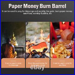 Burn Barrels for outside Stainless Steel Burning Paper Bucket Burnt