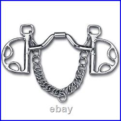 C-5335 5 Toklat Myler Kimberwick With Stainless Steel Ported Barrel Horse Mouth