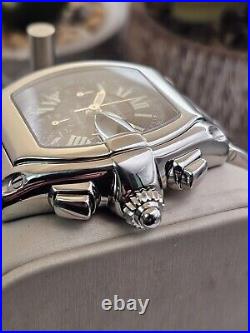 Cartier Roadster XL Chronograph Watch Ref 2618 Stainless Steel Watch