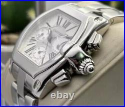 Cartier Roadster XL Chronograph Watch Ref 2618 Stainless Steel Watch Boxed