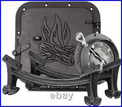 Cast Iron Barrel Stove Kit Convert 30/55 Gal Drum into Wood Stove Heating Fire