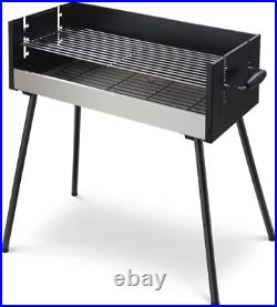 Charcoal BBQ Grill, 73 35cm Barrel Large Warming Surface Outdoor